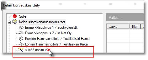 36 / 60 18. SUORAKORVAUSSOPIMUKSEN TEKEMINEN Jotta suorittaja voi tehdä tilityksiä, tulee hänellä olla suorakorvaussopimus.