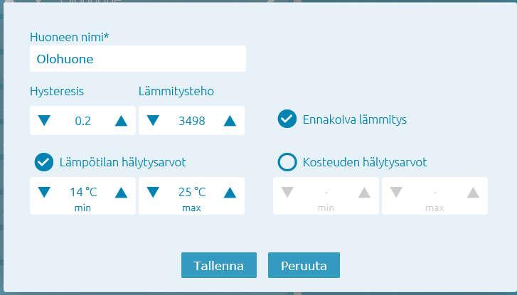 Profiilit Profiilit -valinnasta pääset muuttamaan profiilien nimet haluamiksesi.