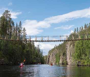 lometrin mittaisista poluista ja laduista aina Itärajan retkeilyreitin 160 km:n mittaiseen taipaleeseen.