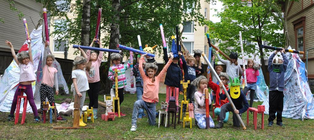 Kärkikerho toimintaa Porin taidekoulun tiloissa järjestettiin osa Kulttuuriähky kaupungissa -teemakerhoja, joka oli yksi Porin lastenkulttuurikeskus - Satakunnan