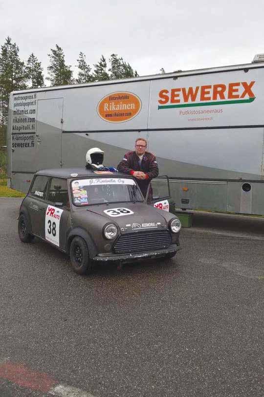 Mini 1000 luokan autolla.