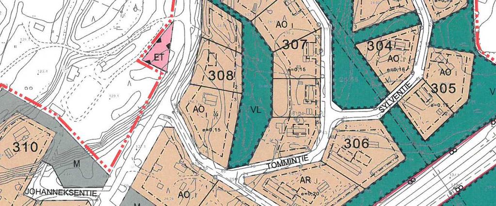 Lähiosoite: Jussa-Pekantie 8 Pinta-ala 2768 m² Rakennusoikeus: 415 k-m² Kortteli