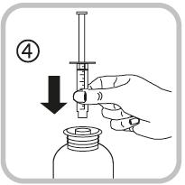 4. Juo sen jälkeen vähän vettä. Käyttöohjeet: mittaruisku Lääkäri näyttää sinulle, miten mittaruiskua käytetään, ennen kuin käytät sitä ensimmäisen kerran.