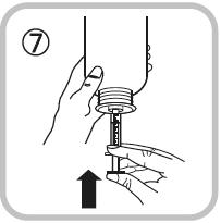 (kuva 8). Käännä pullo oikein päin (kuva 9).