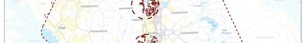 Asutus nykyisin ja eri alueiden tehokkuus asutuksen jakautuminen (%) asutus nykyisin* rivi- ja kerrostalot luhtitalot omakoti- ja paritalot muu keskusta 4690 46 % 18 % 34 % 1 % Hakkari 3581 3 % 30 %