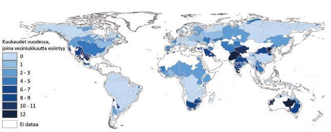 Vesijalanjälkemme jää myös vesikriiseistä kärsiville alueille Suomalaisten