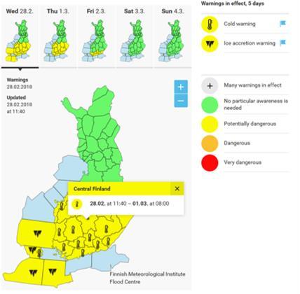 noin 70 % astmaatikoista Oireet voivat ilmetä jo heikoilla pakkasilla IL:n