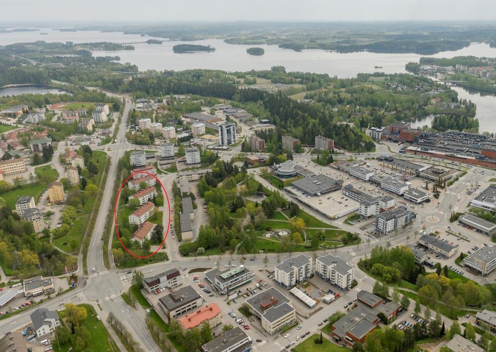 1-KAUPUNGINOSA ASEMAKAAVAN MUUTOKSEN SELOSTUS Asemakaavan muutos koskee Nokian kaupungin 1. kaupunginosan korttelin 22 tontteja 1-4 sekä katu- ja puistoaluetta.