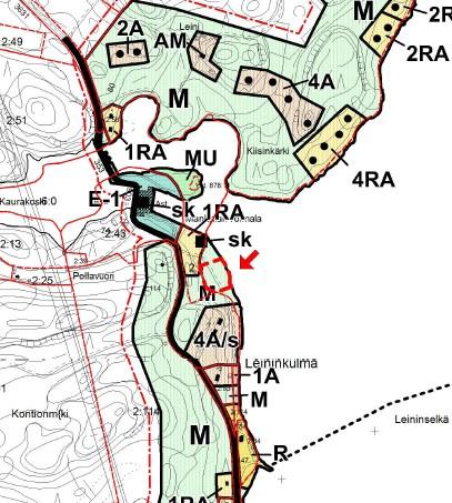 2014 Kymenlaakson maakuntakaavan, kauppa ja merialue. Kaavassa on osoitettu Vt 12 uusi linjaus Jokuesta länteen.