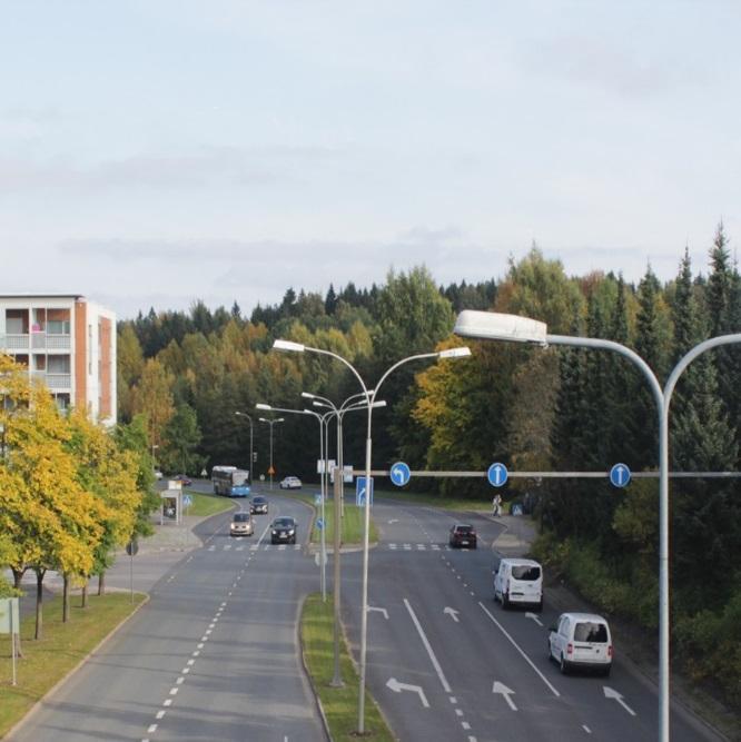 LIIKENNE-ENNUSTEET VUODELLE 2040 pyöräilylle. Ennusteiden perustilanteena oli liikenneverkko, jossa Vantaan raideverkko on toteutettuna, mutta Kehä II:n jatketta ei ole rakennettu.