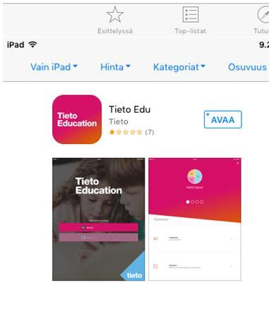 Kun asennus on valmis voit joko avata sovelluksen