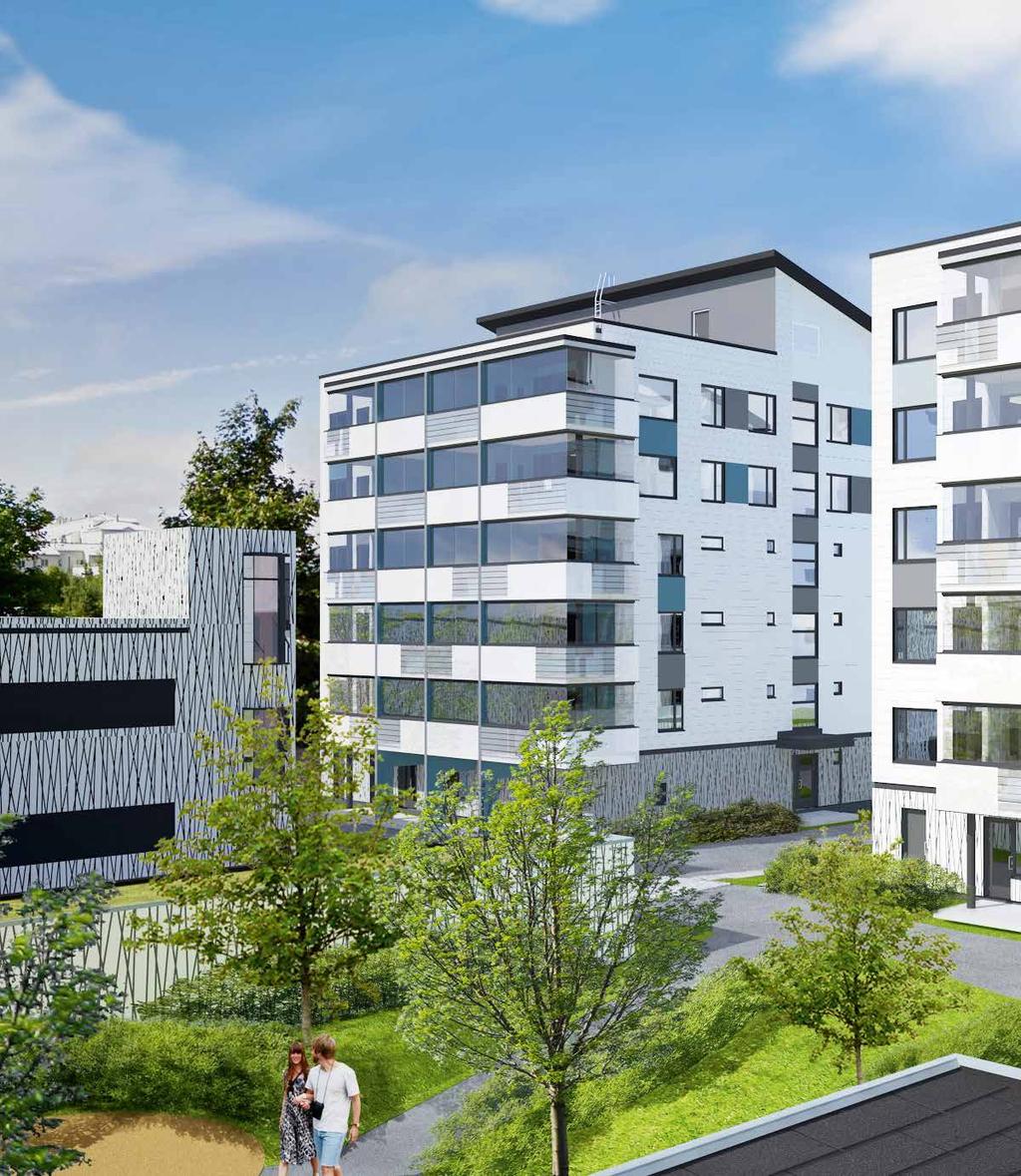 Taiteilijan näkemys Suuri lasitettu parveke tuo lisätilaa.