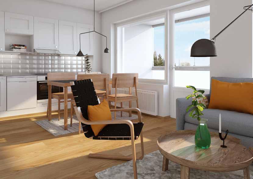 krs 2H+, 4,0 m 2 Asunnot A, A, A2, A33, A40 Sinulle suunniteltu Tämän päivän asunnoissa