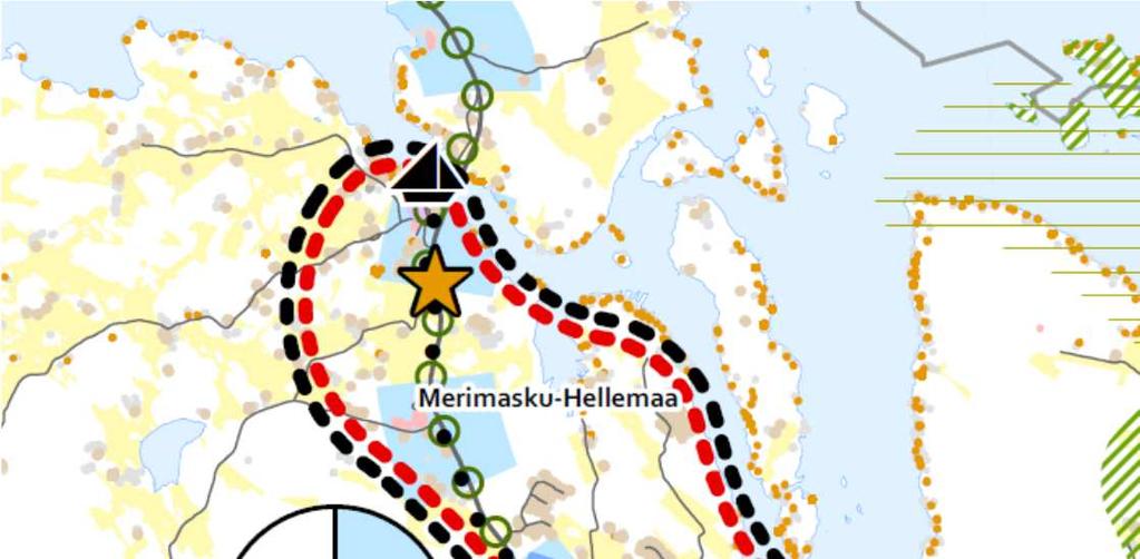 Naantalin kaupunki Asemakaavan selostus Ak-343 sivu 9/13 asumisen ja muiden taajamatoimintojen alueet.