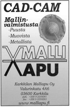 MALLINVALMISTUSTA VUODESTA 1988 CAD/CAM SUUNNITTELUA PV COATING Vesi- ja alkoholiohenteiset muotti- ja keerna peitosteet joka tarpeeseen.