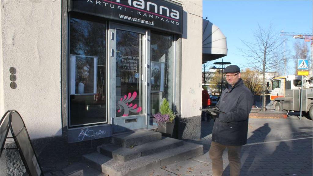 Kartoituksessa luokitellaan liiketilat niiden käytön mukaan: lauantailiikkeet, ravintolat, arkiyritykset ja tyhjät liiketilat.