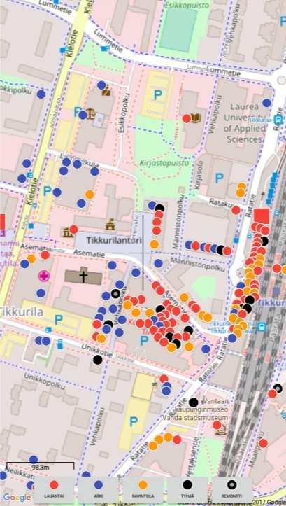 Elinvoimalaskenta Vantaan liikekeskuksissa 2017 Keskusten elinvoimalaskenta tehtiin valituissa keskuksissa Vantaan kaupungin kaupunkisuunnitteluyksikön toimeksiannosta syksyllä 2017.