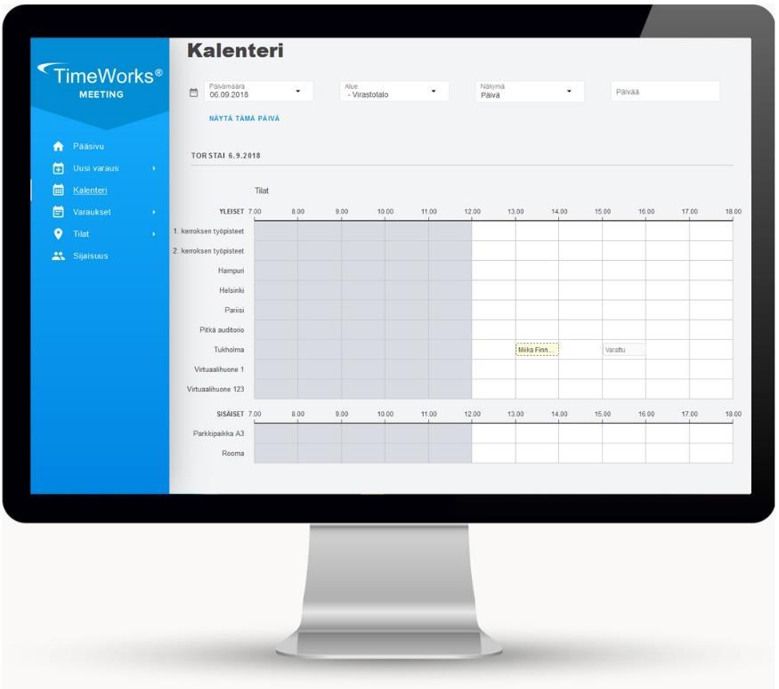 Kalenteritoiminnot erilaisille käyttäjäryhmille -Aikajanamuotoiset kalenterinäkymät (mm.