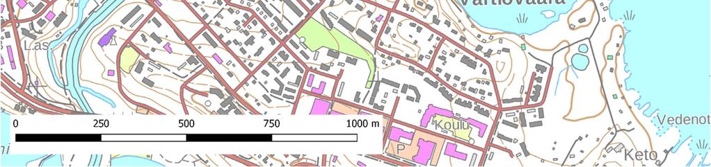 Alueen suuruus on noin 10 hehtaaria, josta maapinta-alaa on noin 5,7 hehtaaria.suunnittelualueella sijaitsee osa kiinteistöstä Kuutosmaa 37:7 ja osa yhteisestä vesialueesta ja vesijätöstä 876:1.