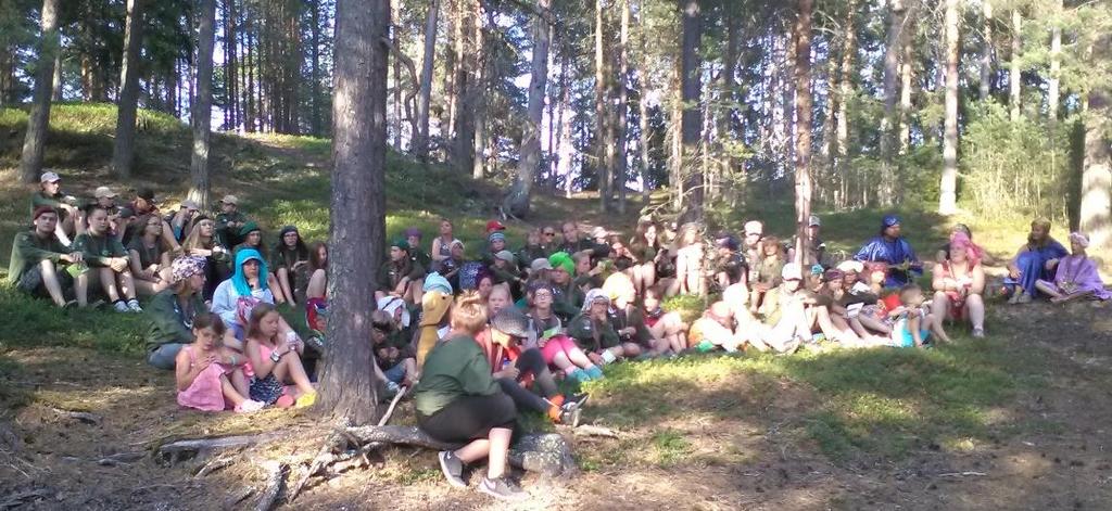 Kuksa 2/2018 8 Vesilaaksossa oli aika vapaata tänään. Sai uida, pelata rantavesikössä pelejä, käydä luontopolun, tehdä hiekkalinnoja tai vain ottaa arskaa [aurinko].