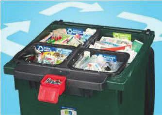 Nelilokeroinen jäteauto hoitaa tyhjennyksen kerralla, ja kierrätysmateriaalit toimitetaan hyötykäyttöön. - www.nelilokero.