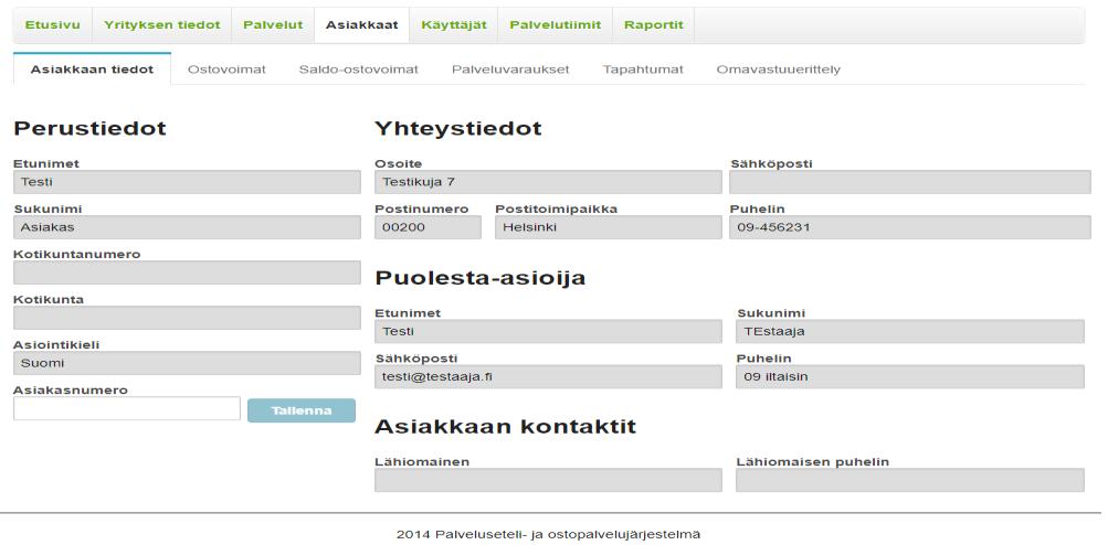 6(16) Tapahtumatietojen kirjaaminen Asiakashaku Tapahtumakirjauksen tekeminen edellyttää, että palveluvaraus on tehty asiakkaan ostovoiman ja yrityksesi välille.