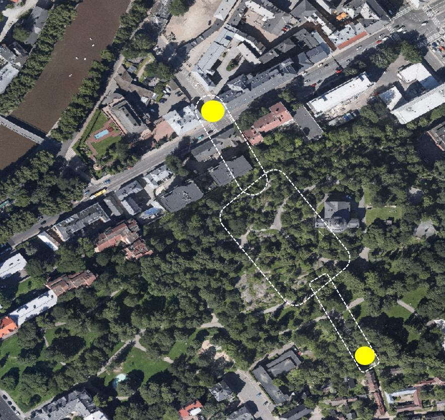 Vartiovuoren kallio Kaavan tilanne: Alustava suunnitelma pvm.4.2.2018 sijoittuu pääosin puistoalueen alle, ei rakennusoikeutta.