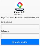 3 CareLink Connect -toiminnon käyttäminen mobiililaitteessa Voit käyttää CareLink Connect -toimintoa myös mobiililaitteessa. HUOMAUTUS: Tämä asiakirja sisältää esimerkkejä ohjelmiston näytöistä.