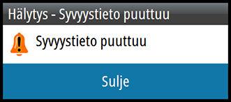 20 Hälytykset Hälytysjärjestelmä Järjestelmä valvoo jatkuvasti erilaisia tietoja vaarallisten tilanteiden havaitsemiseksi sekä järjestelmävikojen tunnistamiseksi järjestelmän ollessa käynnissä.