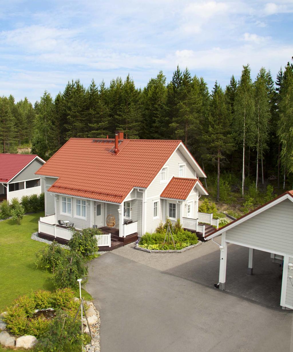 TÄRKEÄ OSA MAISEMAA Poimukate Kattopaketti on kotimainen korkealuokkainen teräskatto, joka on suojannut suomalaisia koteja vaativissa olosuhteissa lähes 60 vuoden ajan.