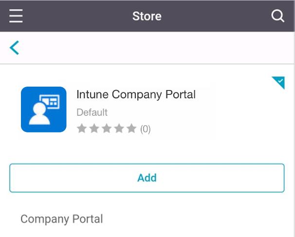 16. Asenna Intune Company Portal klikkaamalla Add-painiketta ja hyväksy