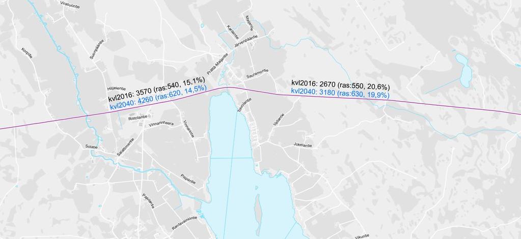 10 (50) 1.3.12. Liikenteenohjaus Valtatiellä on erilaisia palveluopasteita. Näistä osa on osittain vanhentuneita. Valtatiellä 12 käytetään talvella alennettua nopeusrajoitusta.