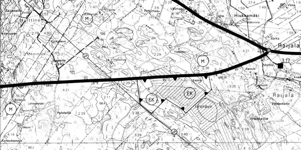 Suunnittelualue on kaavassa osoitettu pääsääntöisesti maa- ja metsätalousvaltaiseksi alueeksi.