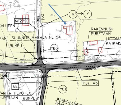 41 (50) Linjatie Vt12 plv 4300-4500: Nykytilanteeseen verrattuna melutilanne kiinteistöllä ei ennuste vuoteen 2040 mennessä juurikaan muutu (60dB).