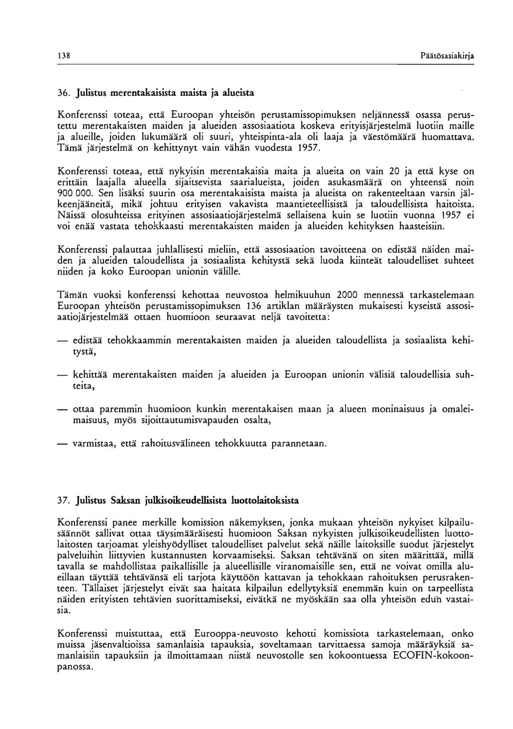 138 Päätösasiakirja 36.