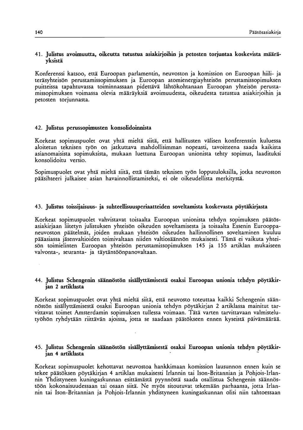 140 Päätösasiakirja 41.