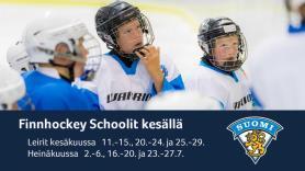 Lätkäjunnujen Finnhockey Schooleissa pääset puolestaan treenaamaan Leijonien