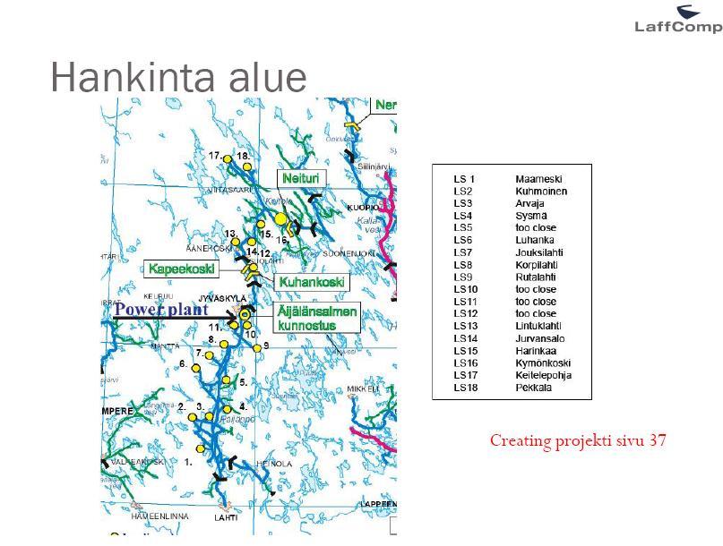 vuodelta 2005 EU projekti Creating = ongelmat 1) Jäät 2)