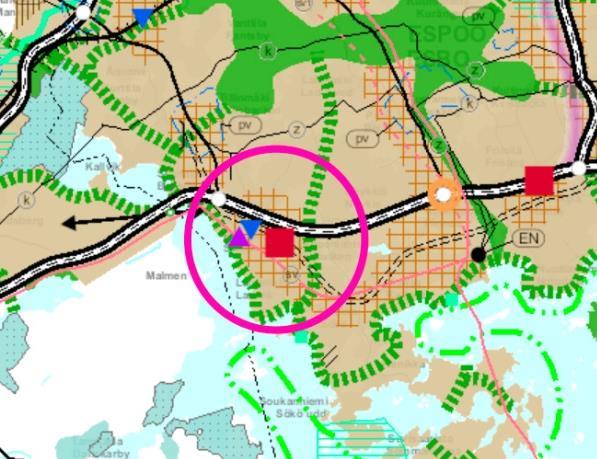 s. 2 / 9 LÄHTÖKOHDAT Suunnittelualue Suunnittelualue sijaitsee keskeisellä paikalla Espoonlahden aluekeskuksessa tulevan metroaseman ja kauppakeskus Lippulaivan välitömässä läheisyydessä.