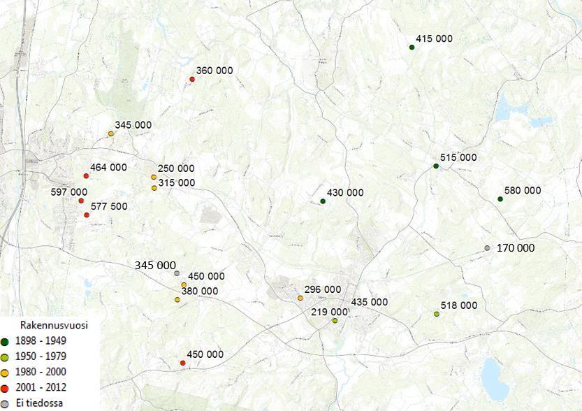 Alla olevassa kartassa on esitetty Söderkullan alueella tehtyjen asuntoosakkeiden ja omakotitalokiinteistöjen kaupat.