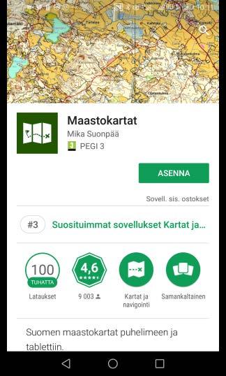 Koordinaattien määrittäminen Android laitteella havaintometsässä Koordinaattien määrittämiseen tarvitaan Android - puhelin tai -tabletti sekä paikannussovellus.