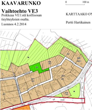 4.44 Tutkitut vaihtoehdot Kunnanhallitus päätti 21.10.2013 Kausalan Pohjoisen asemakaavan muuttamisesta.