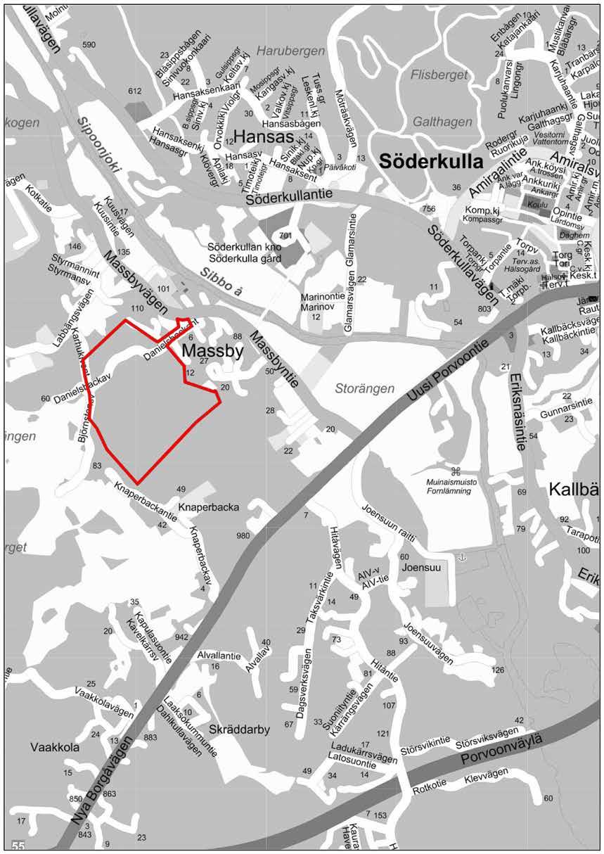 Liite / Bilaga M Massbyn Danielsbackan asuinalueen asemakaava M Detaljplan för Massby Danielsbacka