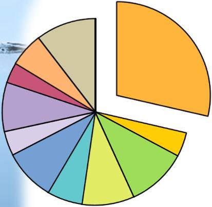 jätevesille 22; 6 % 20; 5 % 64; 17 % umpisäiliö + yksinkertainen maaperäkäsittely Maahanimeytys kaikille jätevesille 21; 5 %