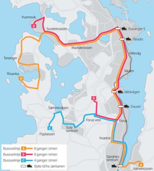 ulkomaalaisia Norjan ensimmäinen BRT-linja: Bussveien Kulkutapajakauma Joukkoliikenne 10 % Pyöräily 8 % Jalankulku 24 % Henkilöauto 57 % Muut 3 % Tavoitteena vähentää autoilua: tavoitteena saman