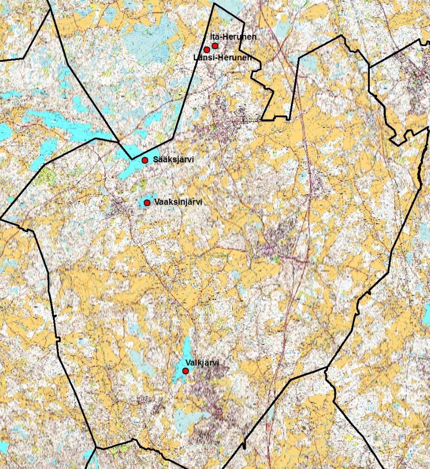 2. Yleiskuvaus Nurmijärven järvistä Nurmijärven kunnan pinta-ala on 367,3 km 2, josta vain 5,4 km 2 eli 1,5 % on vesistöjä. Nurmijärvellä on seitsemän vähintään hehtaarin kokoista järveä.