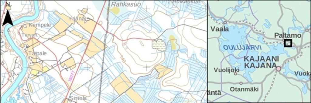 ASUKASKYSELY 23.1.2018 Kuva 1. Biojalostamon hankealue ja siihen liittyvien toimintojen sijainnit.