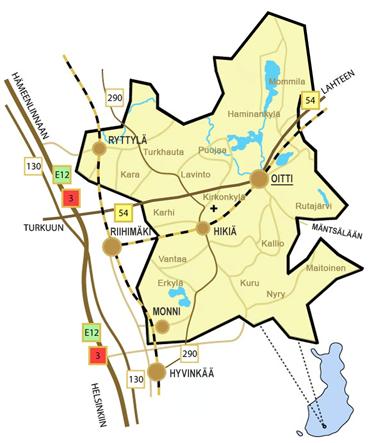 Suunnittelualue on pintaalaltaan noin 5,2 ha ja pituudeltaan noin 1,7 km. Kaavamuutosalue rajautuu pääosin pientalovaltaiseen asutukseen.