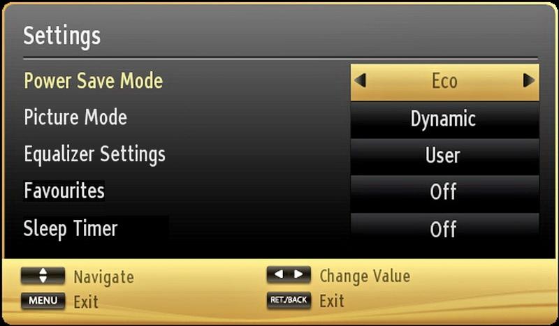 Using the Channel List Quick Menu Quick Settings menu allows you to access some options quickly.