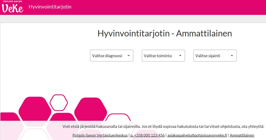 2. asiakasohjaus 3. Iisalmi Pohjois-Savon Muisti: ei vielä eritelty hakutuloksen yhteydenottomuotoja 1. mielenterveys (/mielenterveydensairaus), päihdeongelma 2. vertaistoiminta 3.